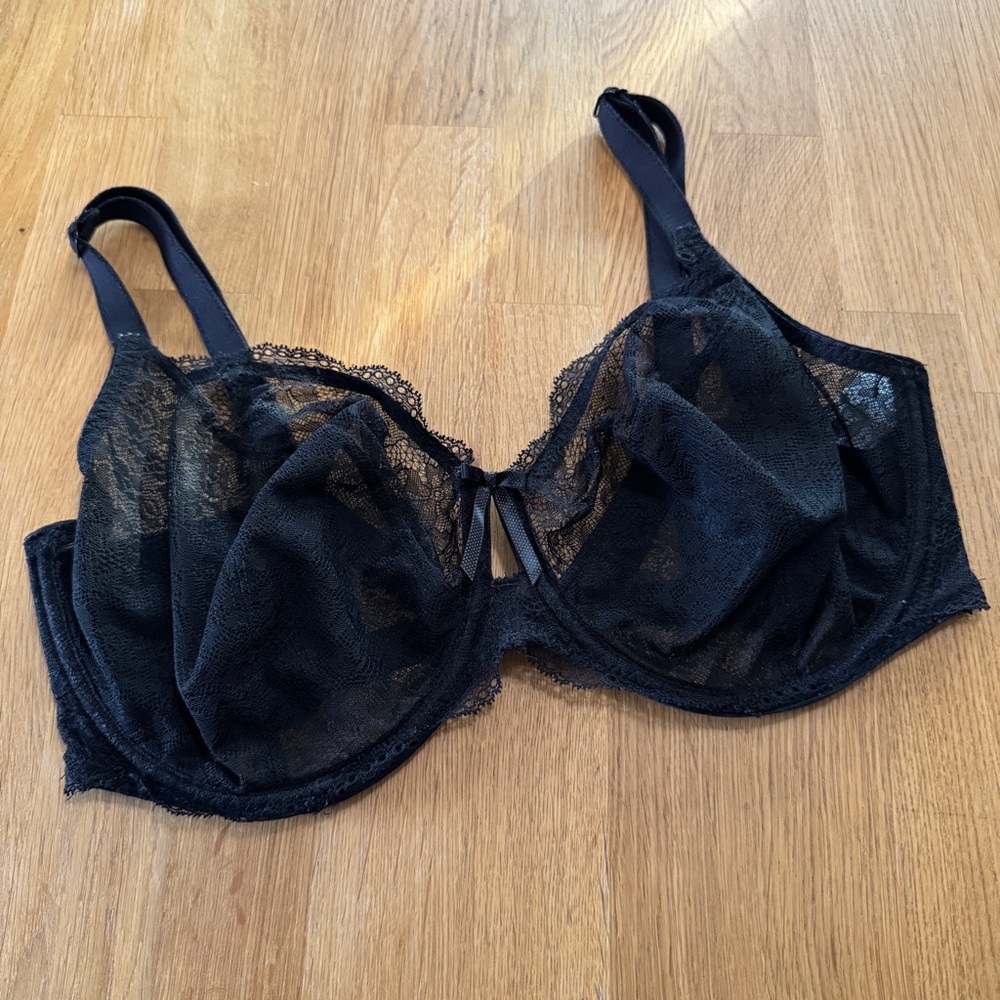 Freya Black Lace Underwire Bra